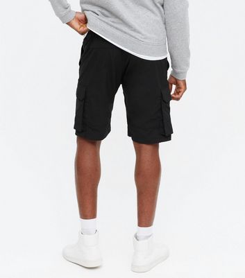 Jones Black Drawstring Cargo Shorts 