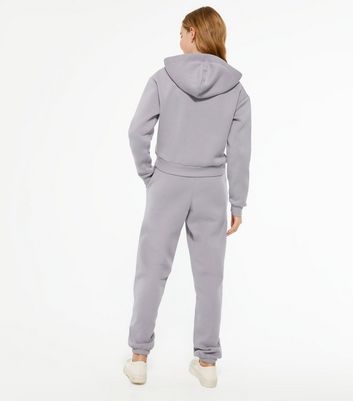 Girls Lilac New York Logo Hoodie and Jogger Set New Look