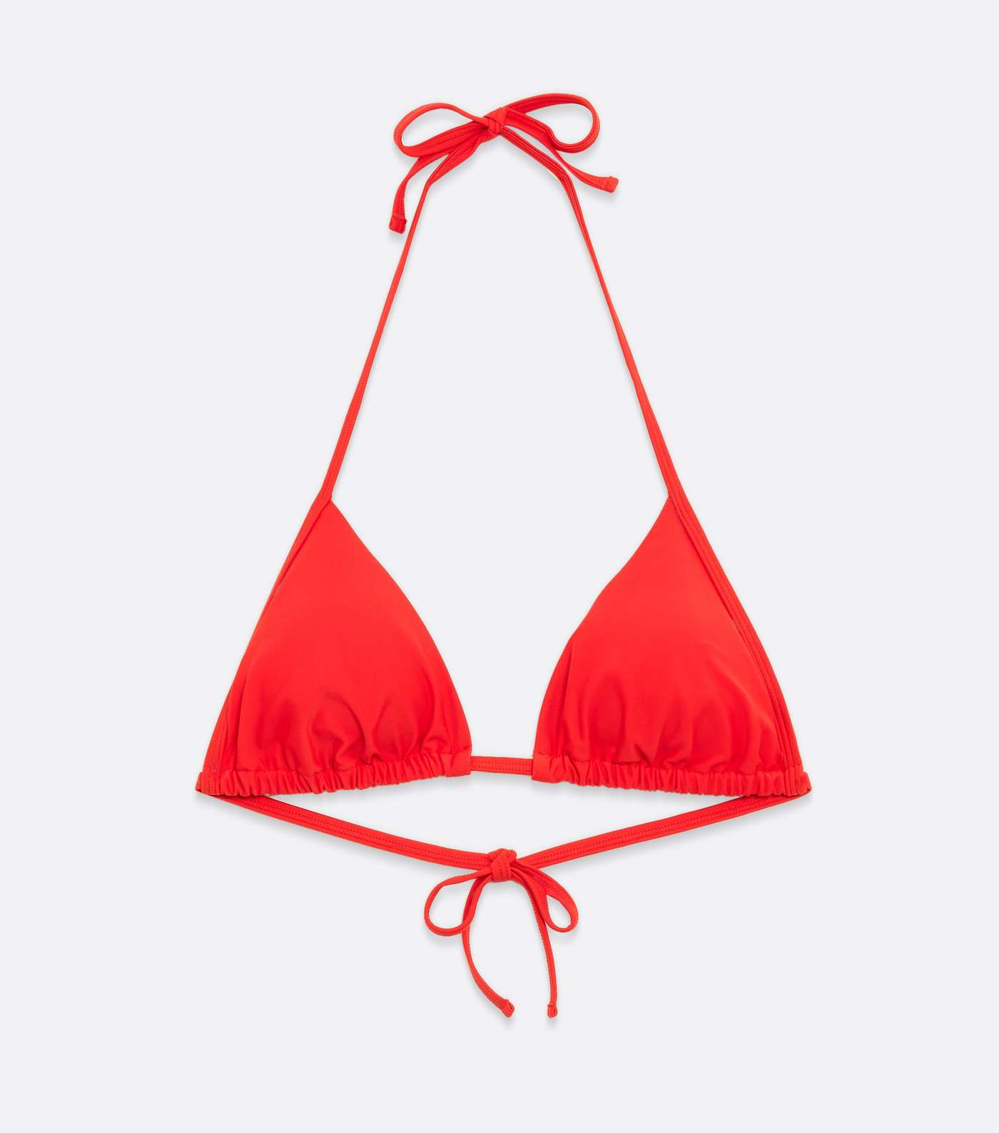 Red Soft Cup Triangle Bikini Top Image 5