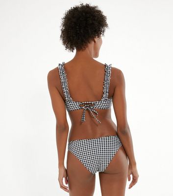 Gingham cheap swimsuit top