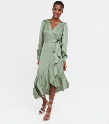 new look sage dress