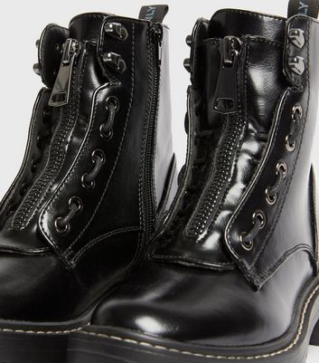 zip up lace boots