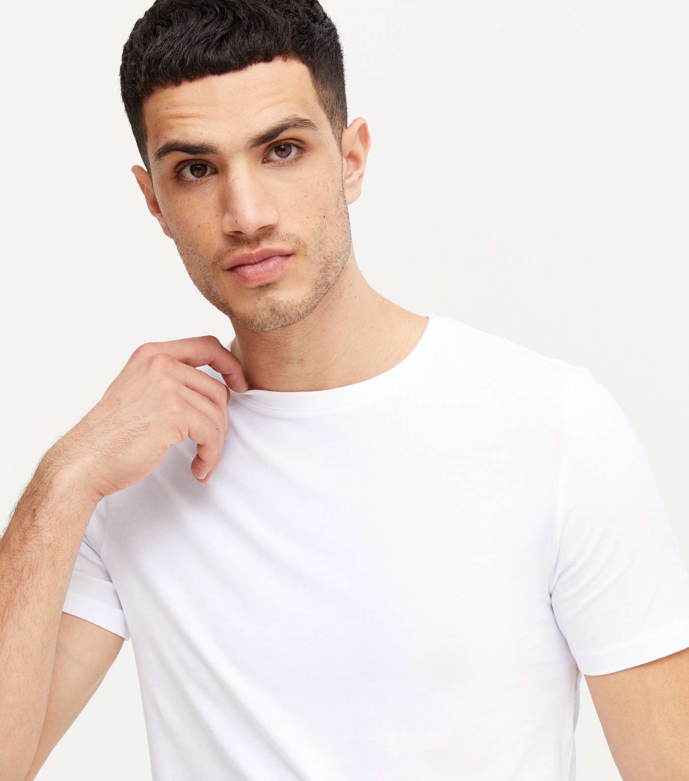 Only & Sons 3 Pack White Muscle Fit T-Shirts Image 3