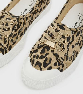 Animal print shoes hot sale new look