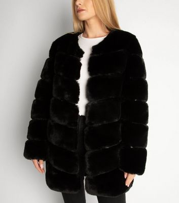 Gini London Black Pelted Faux Fur 