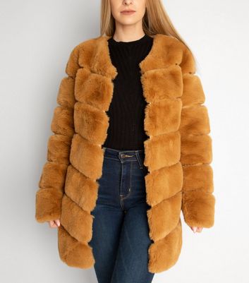 pelted faux fur jacket
