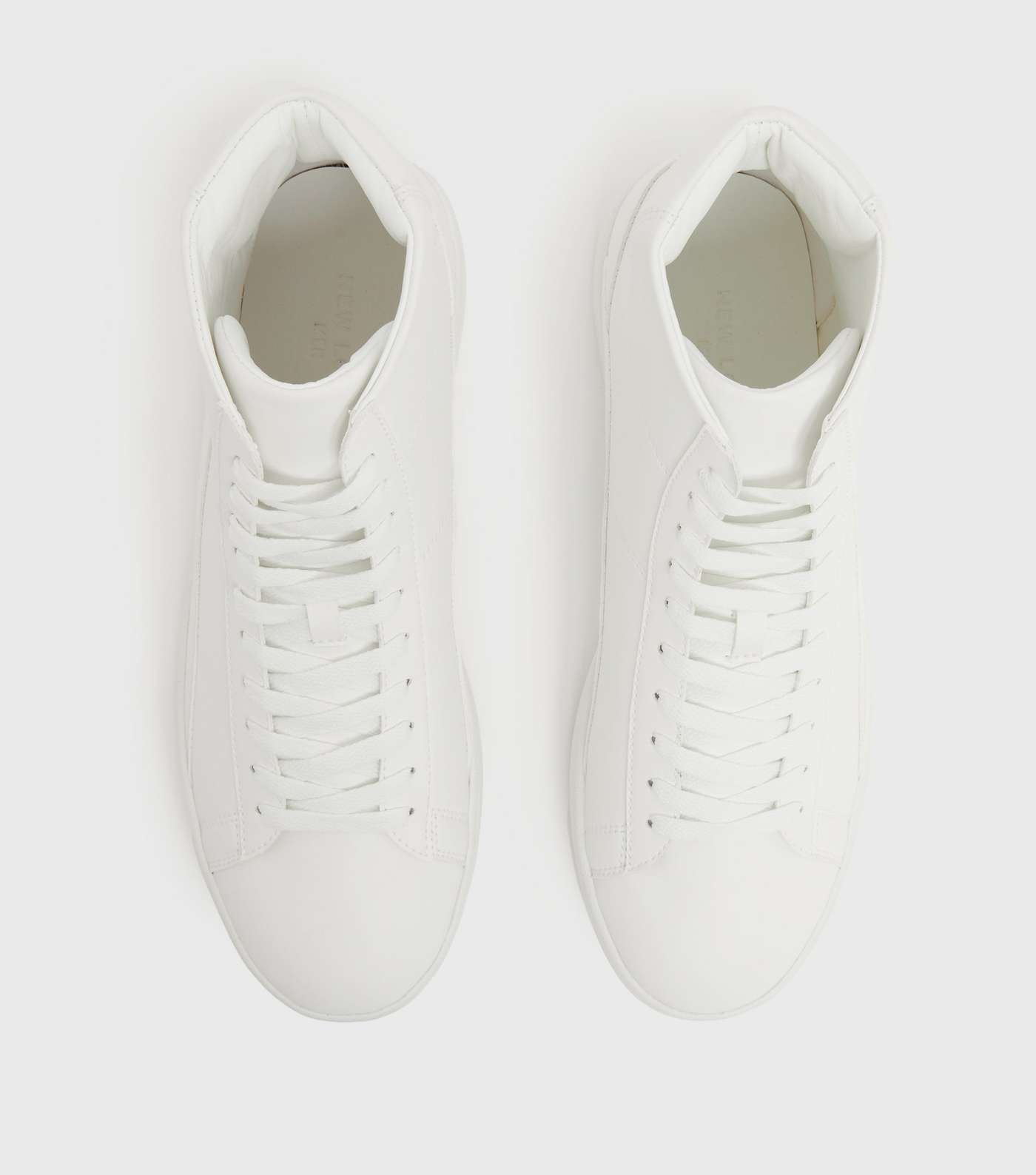 White High Top Trainers Image 3