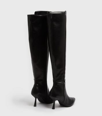 NA-KD Black Knee High Stiletto Boots New Look shop for NA-KD Black Knee High Stiletto Boots New Look at Shopo