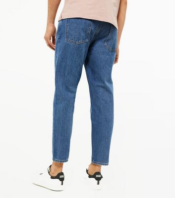 Straight Leg Rigid Cropped Jeans | boohoo