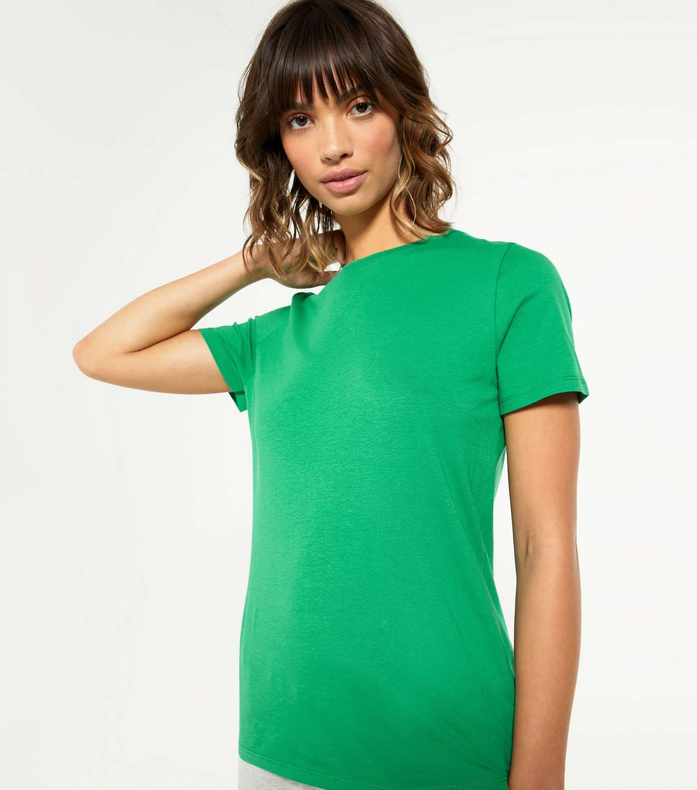 Green Basic Cotton T-Shirt