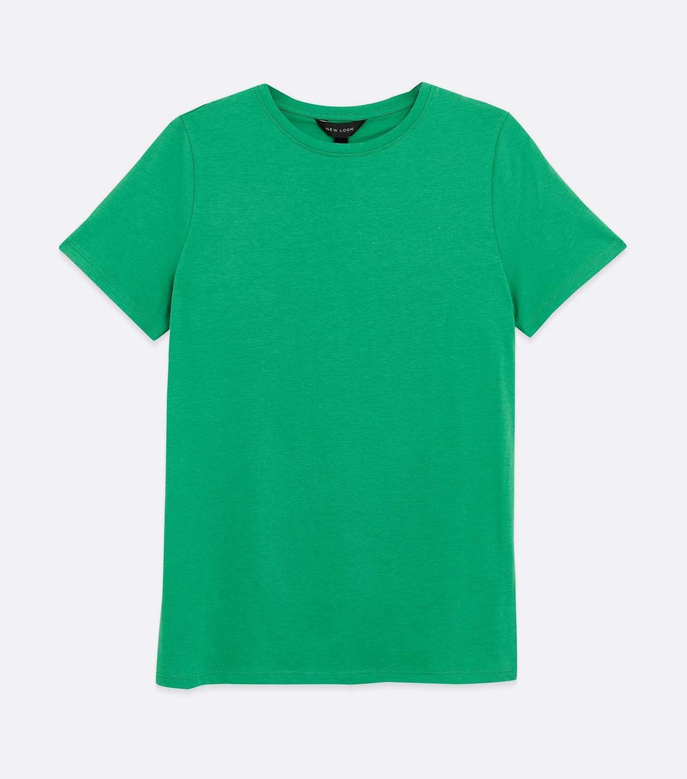 Green Basic Cotton T-Shirt Image 5