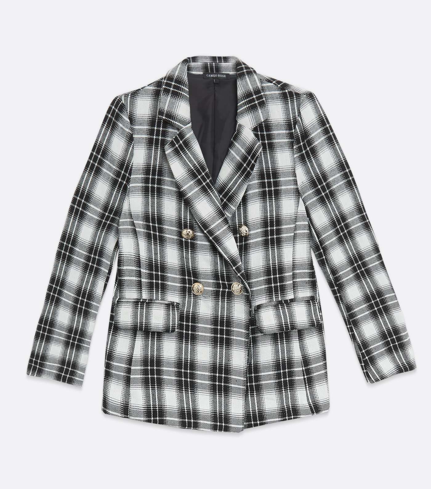 Cameo Rose White Check Double Breasted Blazer  Image 5