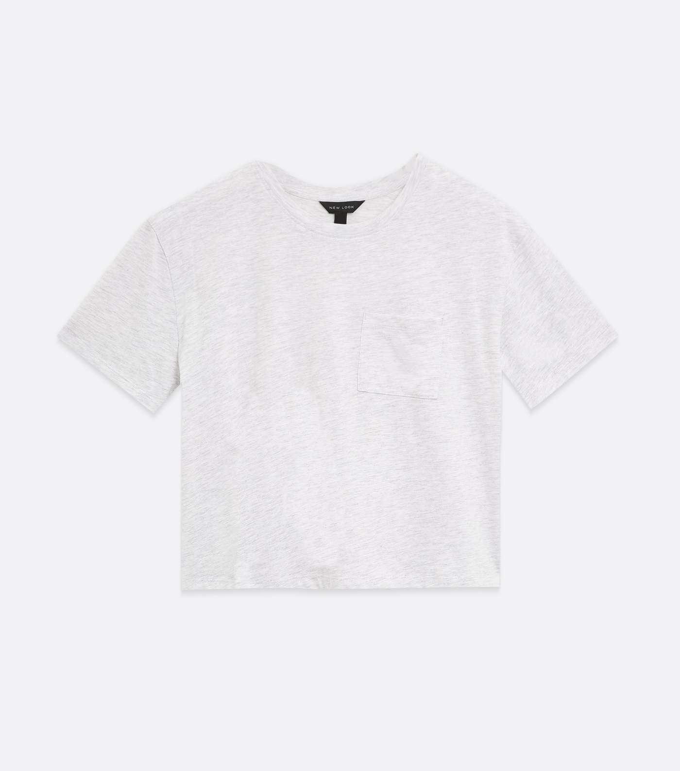 Pale Grey Boxy T-Shirt Image 5
