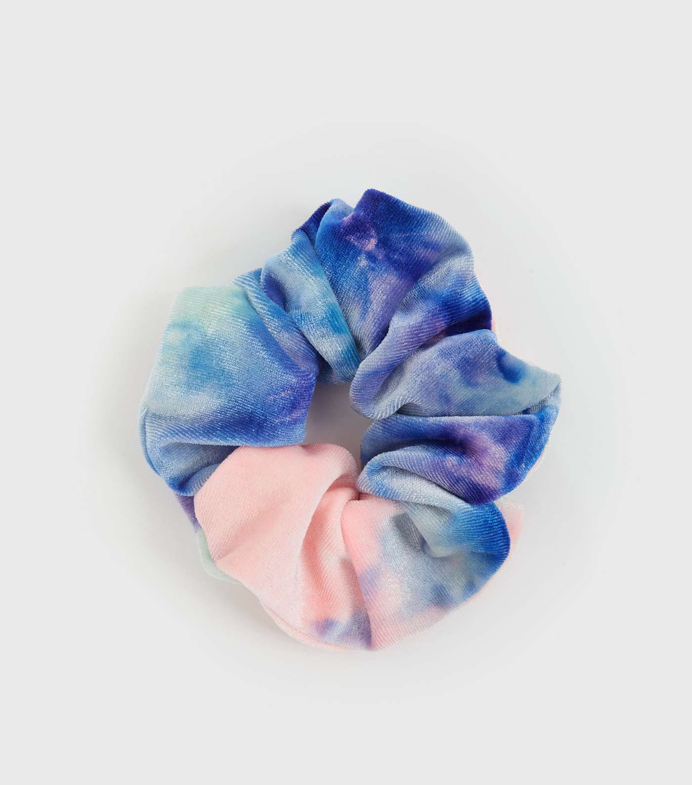 Girls Multicoloured Tie Dye Velvet Scrunchie