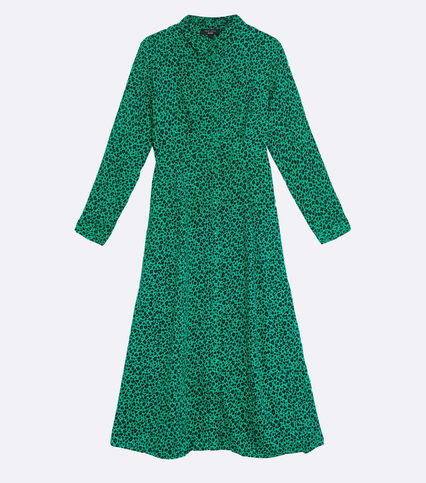 Petite Green Animal Print Midi Dress Image 5