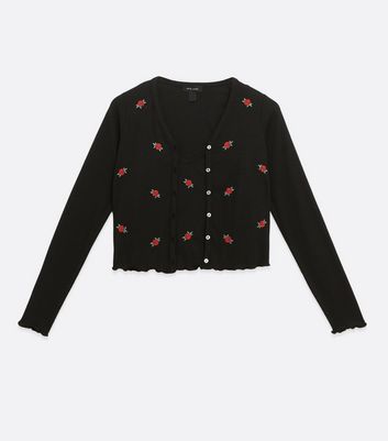 Black rose cardigan sale