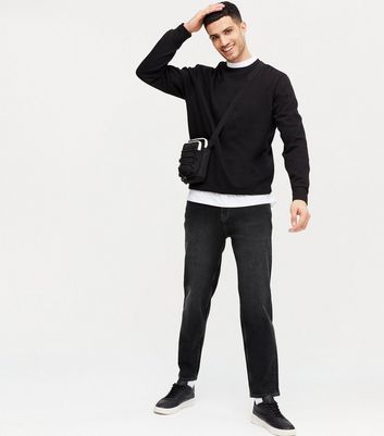 Dark Grey Straight Leg Jeans | New Look