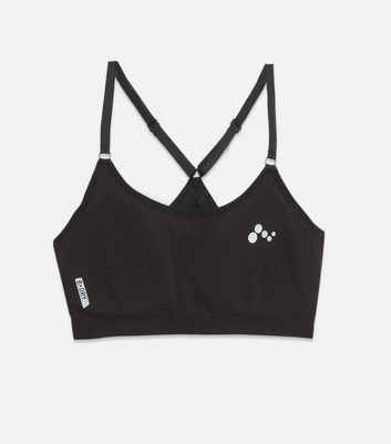 white racerback sports bra