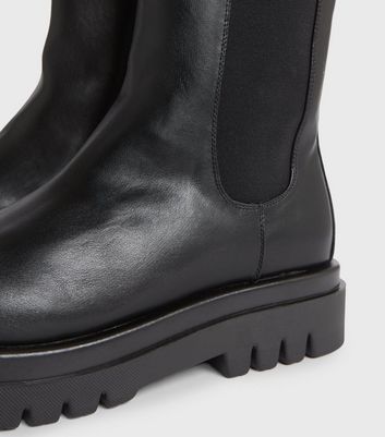 chunky black boots new look