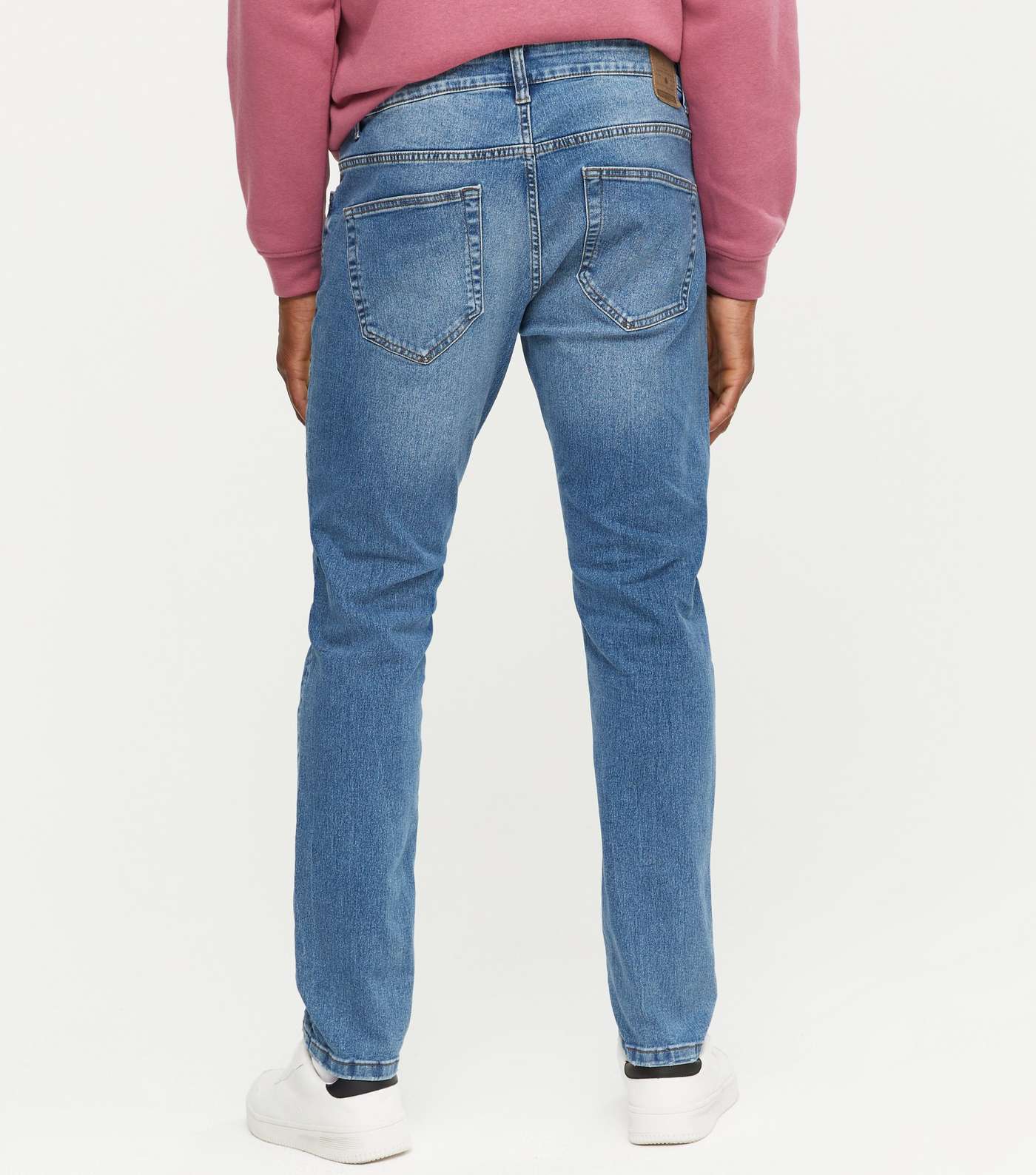 Only & Sons Blue Slim Fit Mid Wash Jeans Image 4