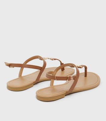 New look flat store sandals wide fit