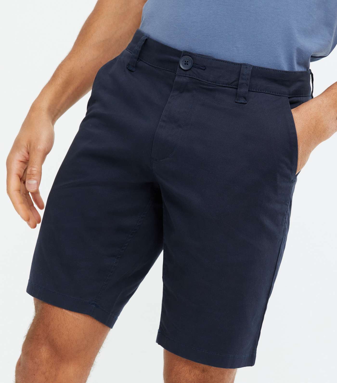 Only & Sons Navy Chino Shorts Image 3