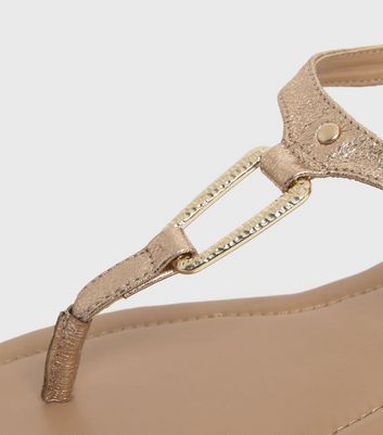 Wide Fit Rose Gold Metallic Metal Trim 