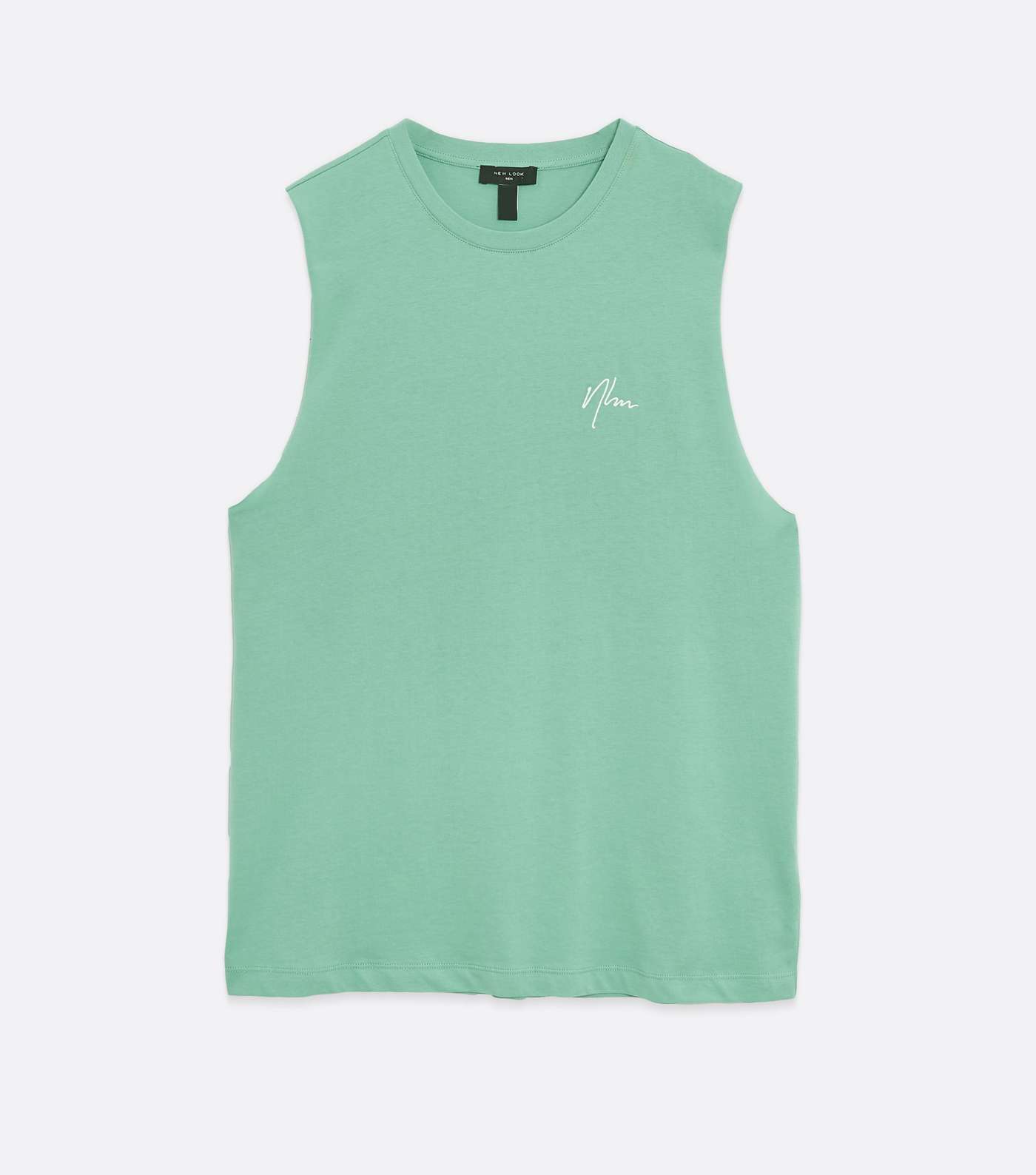 Green NLM Embroidered Logo Tank Top Image 5