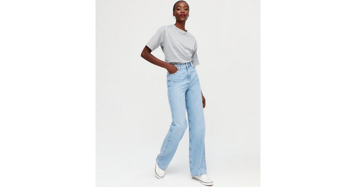 Tall Pale Blue High Waist Adalae Wide Leg Jeans | New Look