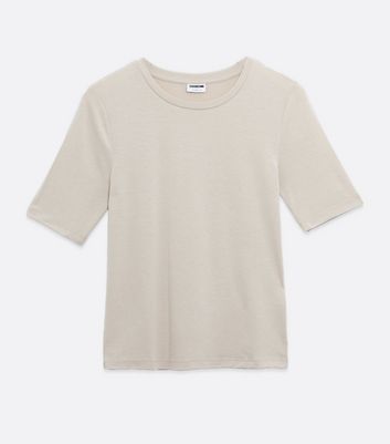 Image of Noisy May Pale Grey Crew Neck Top New Look