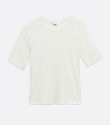 Image of Noisy May White Crew Neck Top New Look