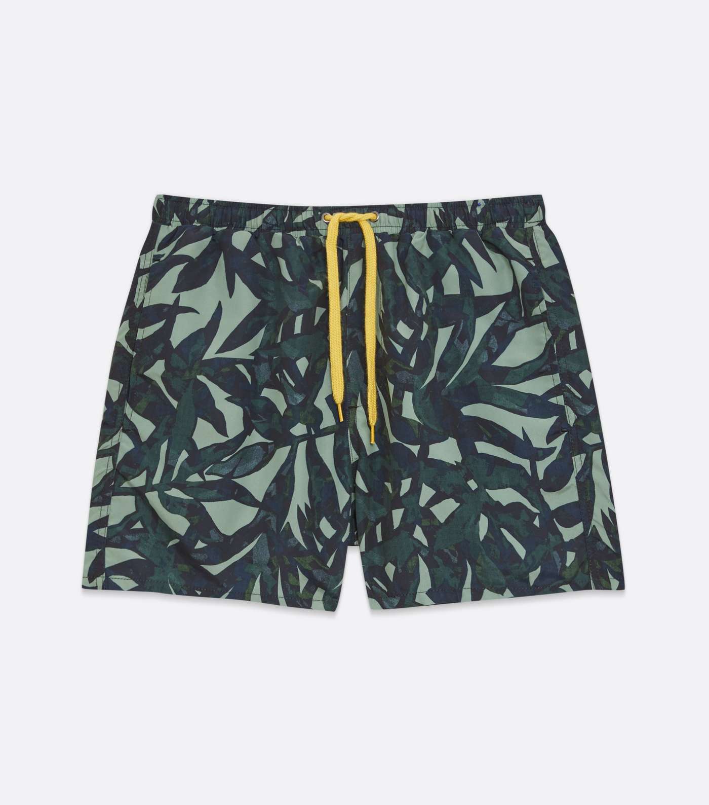 Only & Sons Light Green Leaf Print Swim Shorts Image 5