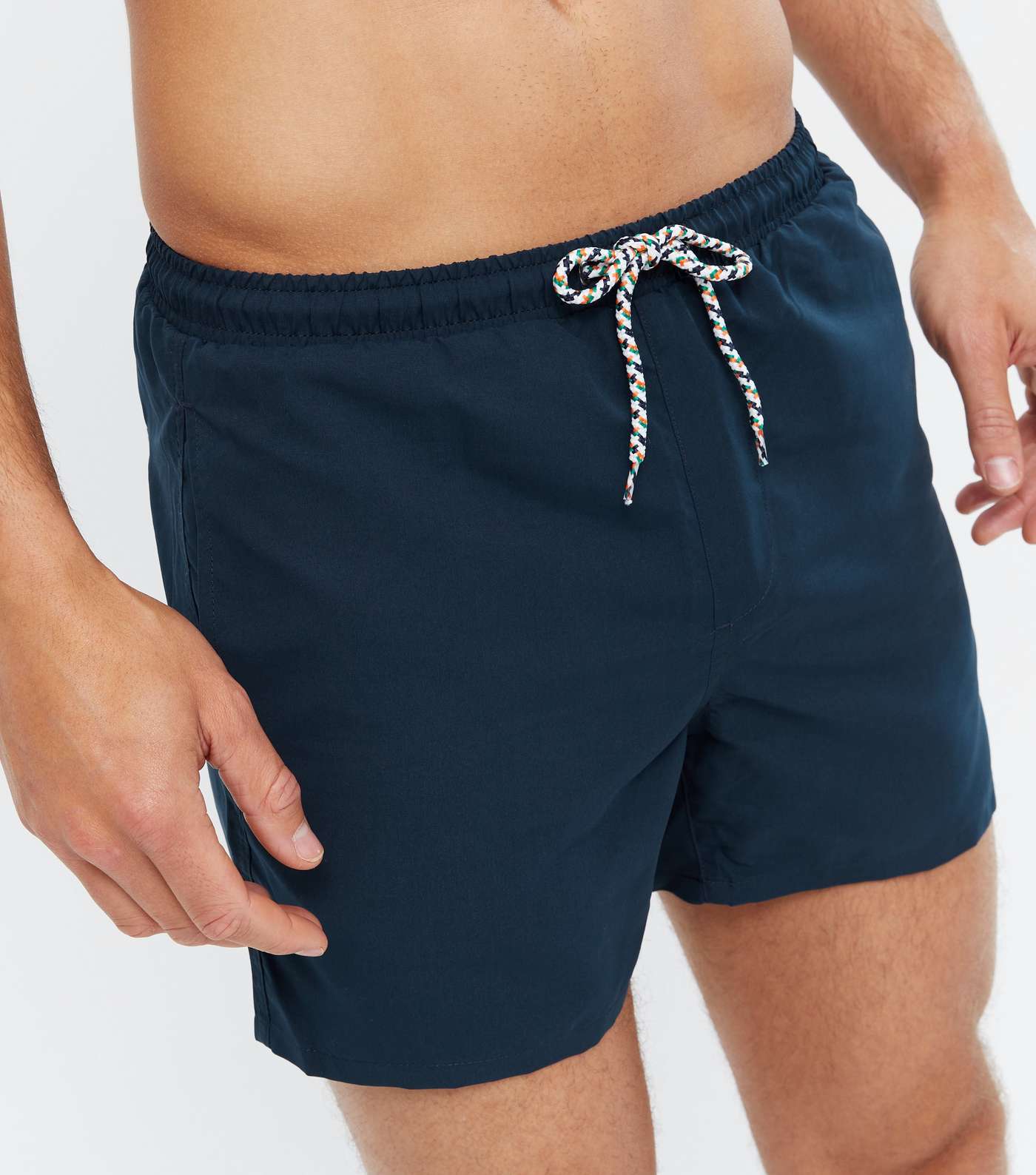 Only & Sons Navy Tie Waist Swim Shorts Image 3