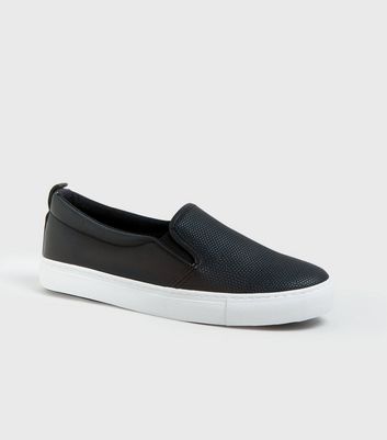 New look slip on trainers online