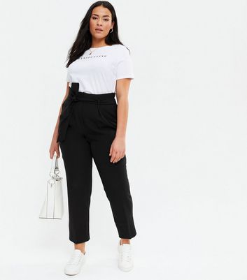 New look online black trousers