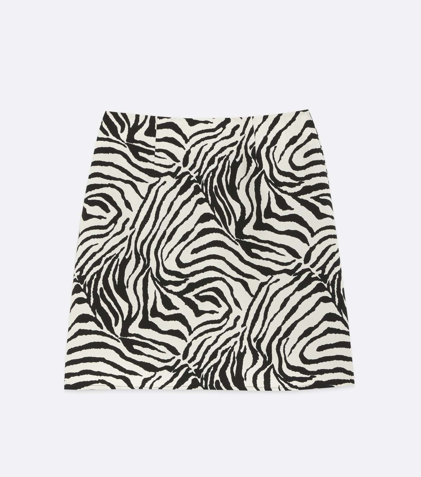 White Zebra Print A Line Mini Skirt  Image 5