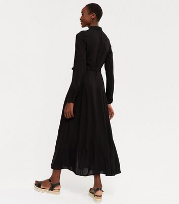 Black maxi outlet shirt dress uk