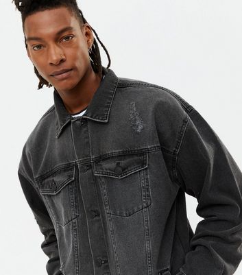 cheap ripped denim jacket