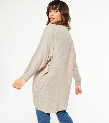Camel Brushed Soft Fine Knit Batwing 