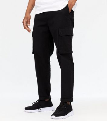 mens black cargo bottoms