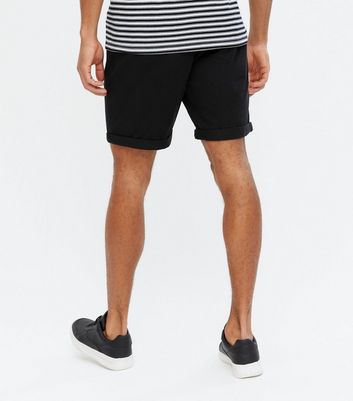 black chino shorts mens