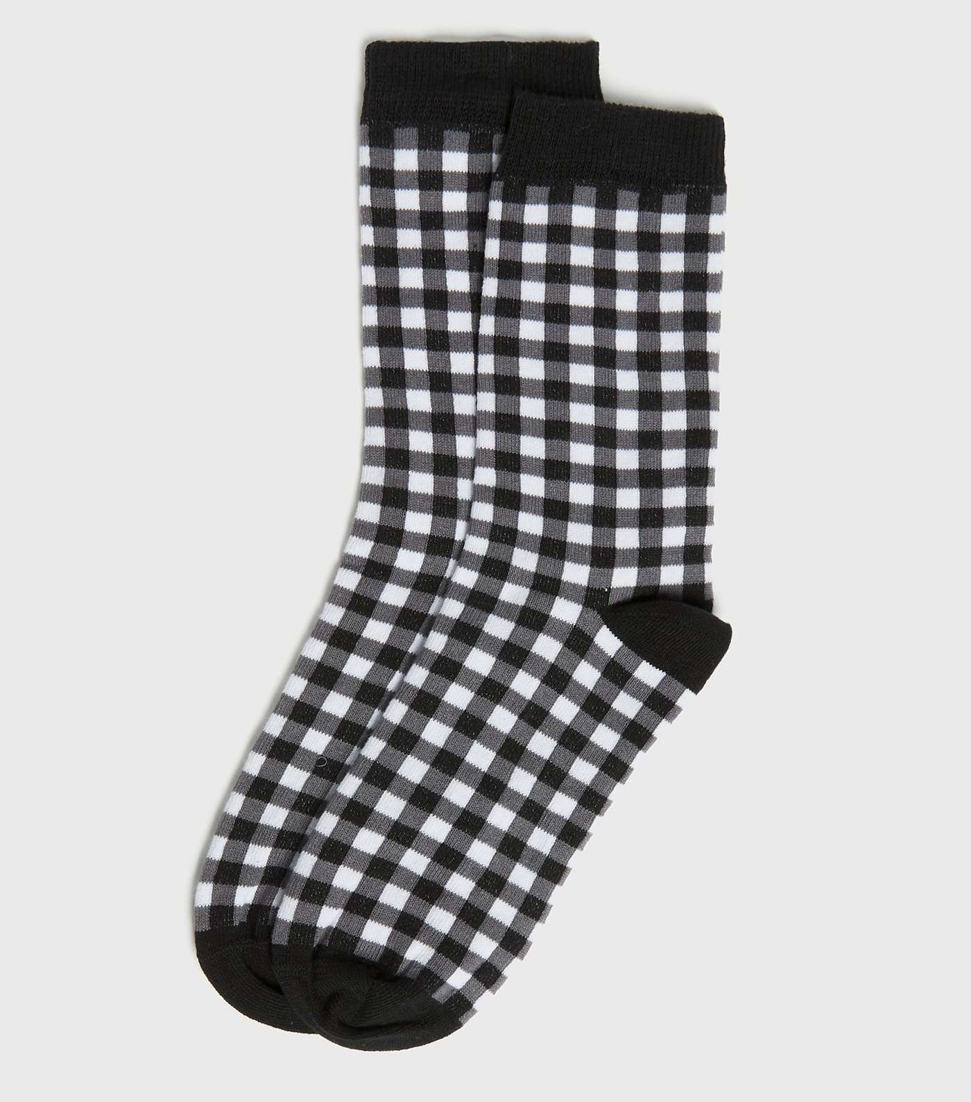 Black Gingham Socks