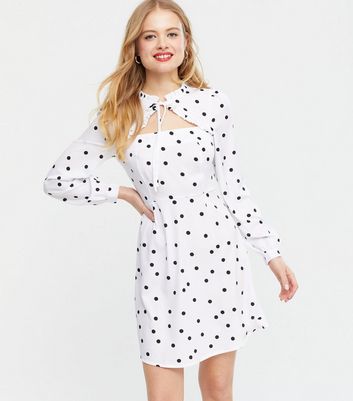 Topshop spot trim smock on sale dress