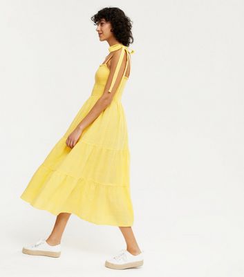 New look yellow store dress