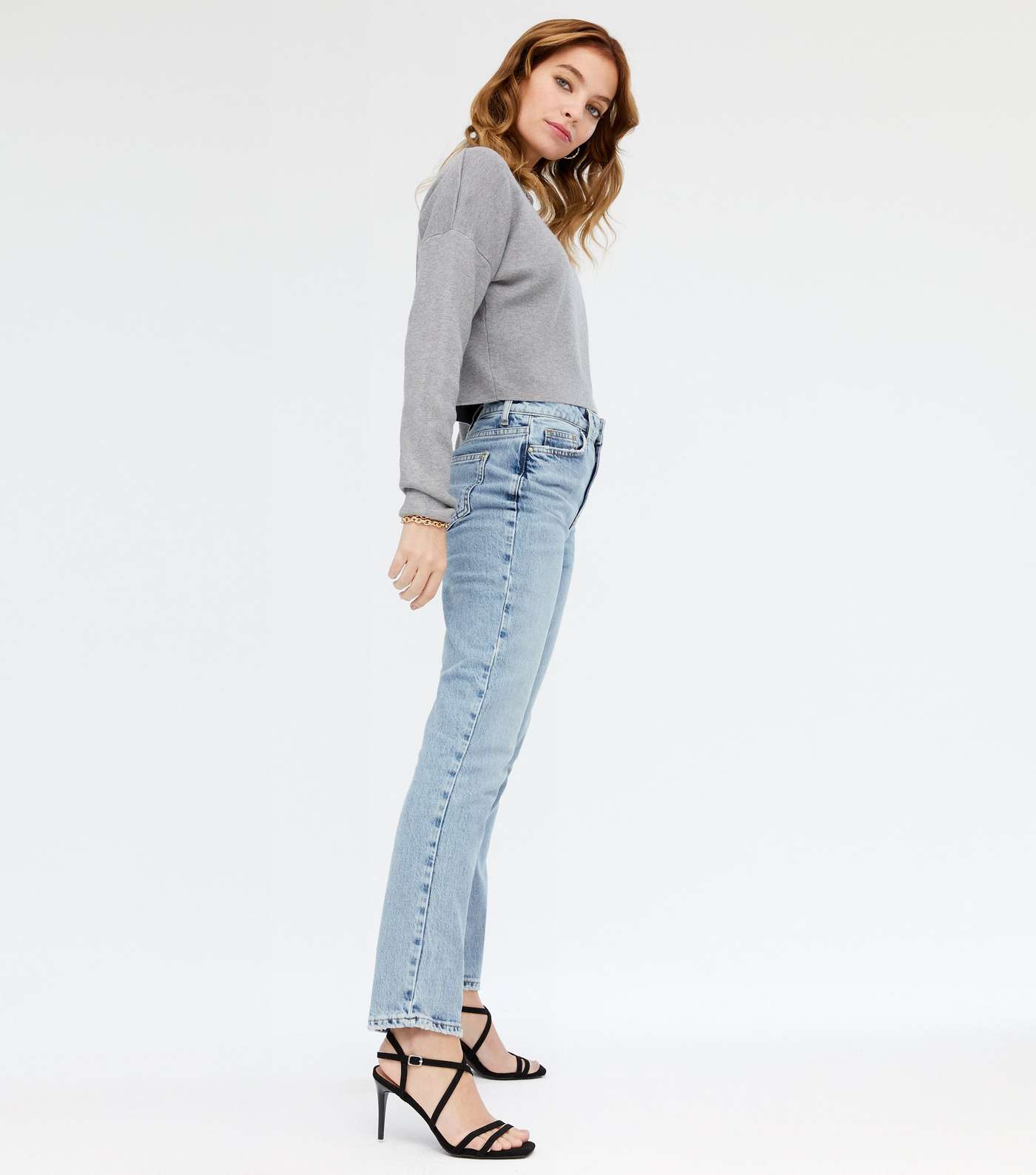 Petite Blue Light Wash Leyla Relaxed Skinny Jeans