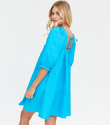 bright blue dress