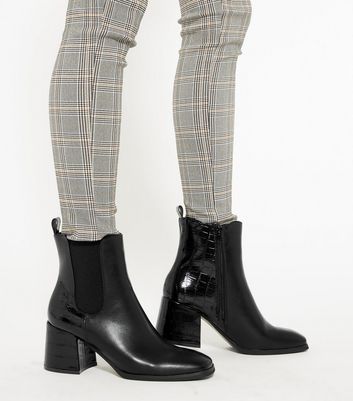new look heeled chelsea boots