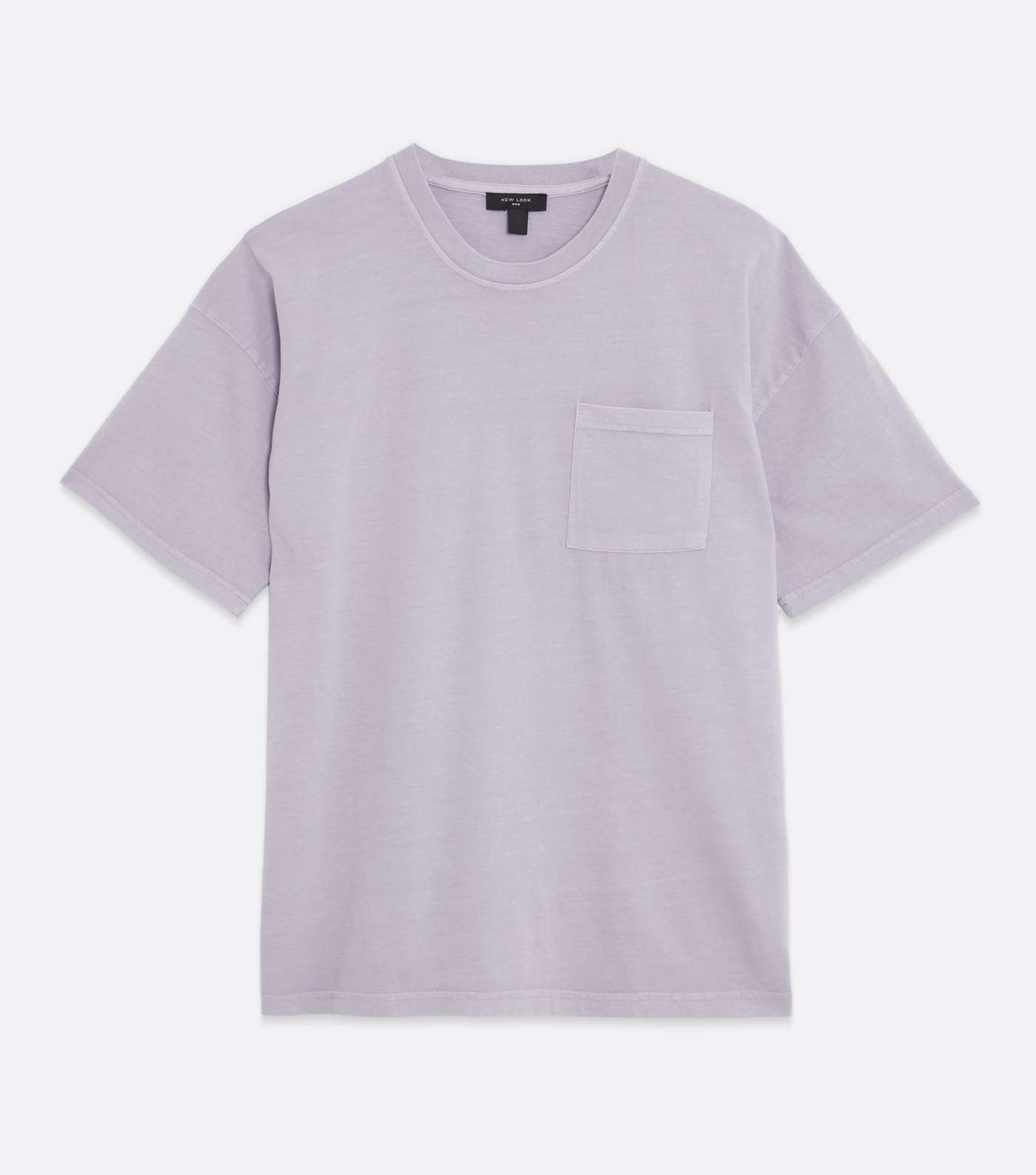 Lilac Pocket Front Oversized T-Shirt Image 5