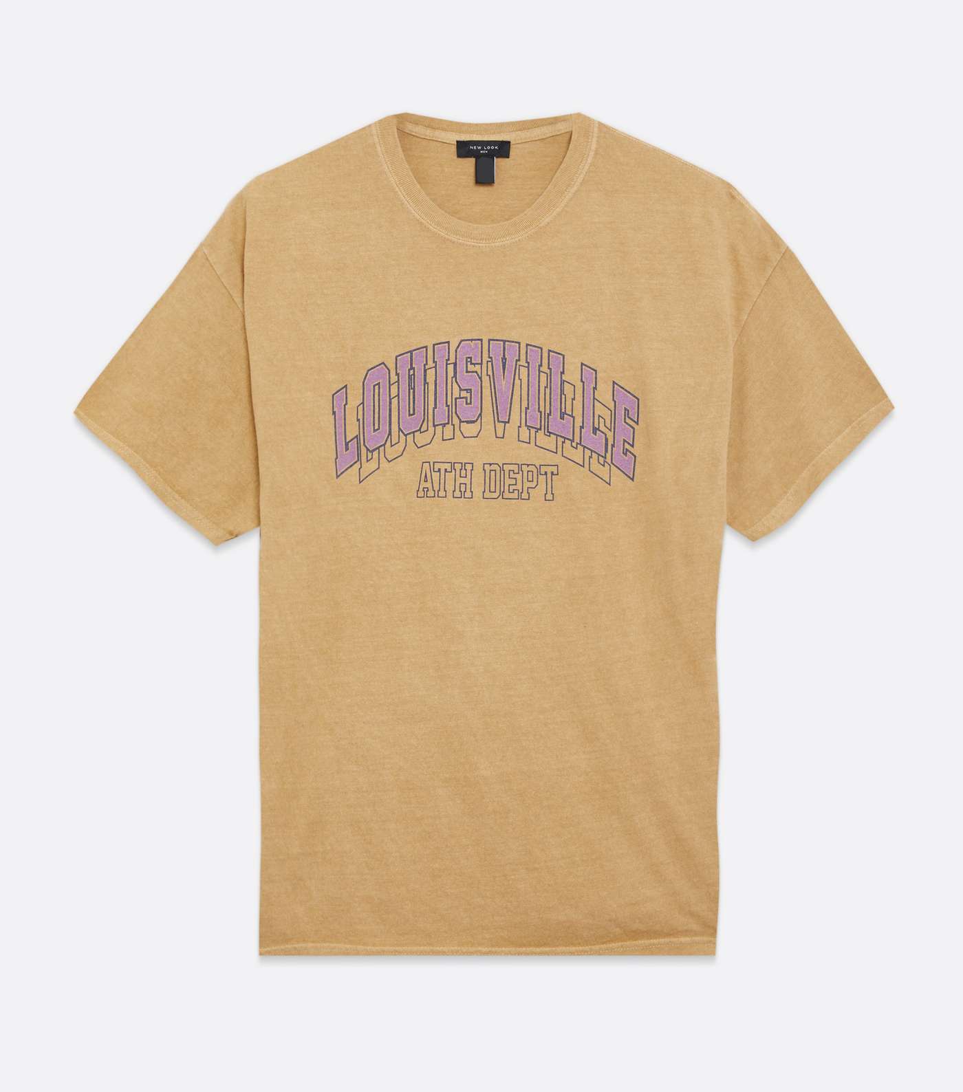 Yellow Overdyed Louisville Varsity Logo T-Shirt Image 5