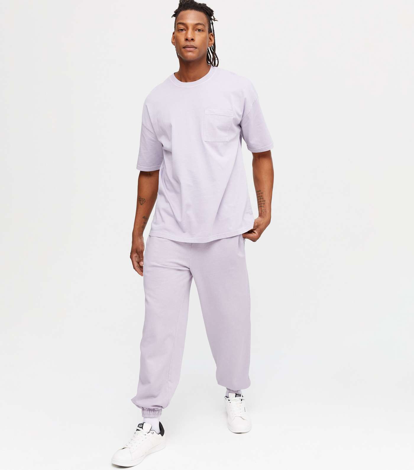 Lilac Cuffed Relaxed Fit Joggers